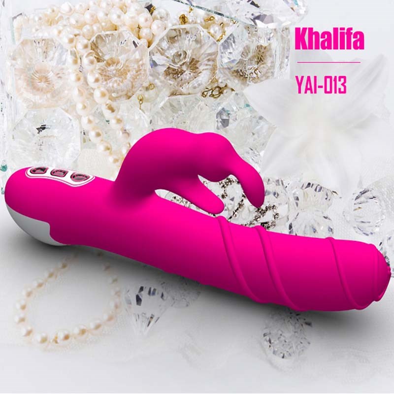 LoveMate Khalifa Rotating Rabbit Vibe Dual Motor Clitoral Stimulation - - Butt Plugs