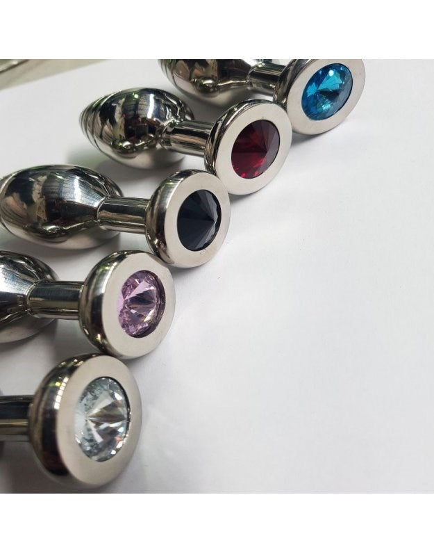 Hells Couture Whimsical Bliss Magic Mushie Anal Plug Steel Gem Base - - Steel Sex Toys