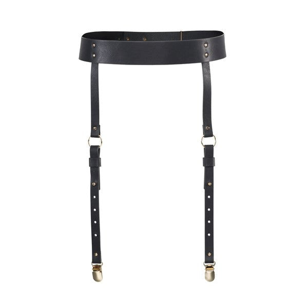 Bijoux Indiscrets Maze Vegan Leather Adjustable Suspender Belt BDSM Fashion - - Butt Plugs