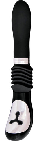 MiaMaxx Thrusting Vibrator with 3 Inch Thrust Depth and Dual Stimulation - Finger and Tongue Vibrators