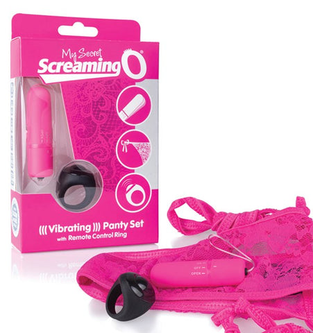 Screaming O My Secret Remote Control Panty Vibe with Ring Remote - Clit Ticklers and Pulsators