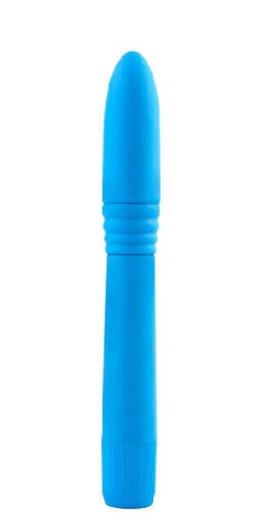 Pipedream Neon Luv Touch Slims Ribbed Vibrator with Textured Stimulation - Personal Massagers
