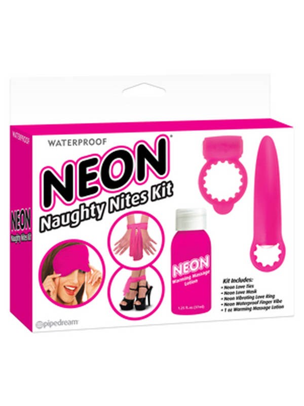 Pipedream Products Neon Naughty Nites Adult Toys Kit Complete Set - - Rabbit Vibrators