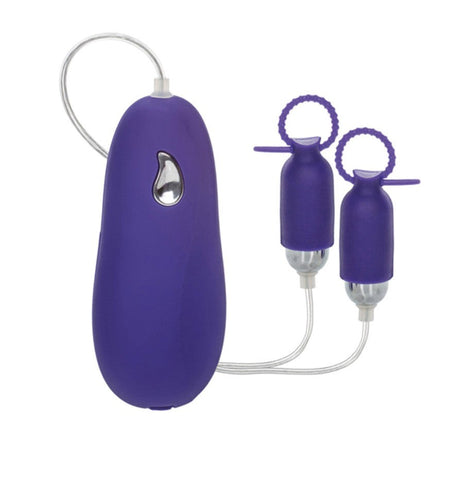 California Exotics Nipple Play Silicone Vibrating Nipple Pleasurizers - Rabbit Vibrators