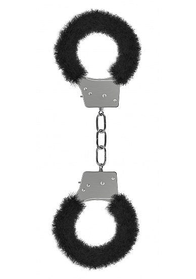 Shots Toys Ouch Beginners Furry Handcuffs with Quick Release Safety - - Steel Sex Toys