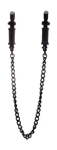 Shots Toys Ouch Vice Adjustable Nipple Clamps Chrome BDSM Accessory - Masks And Blindfolds