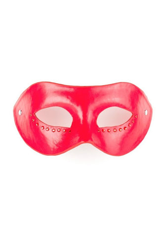 Shots Toys Luxurious Leather Diamond Mask for BDSM and Sensory Play - Butt Plugs