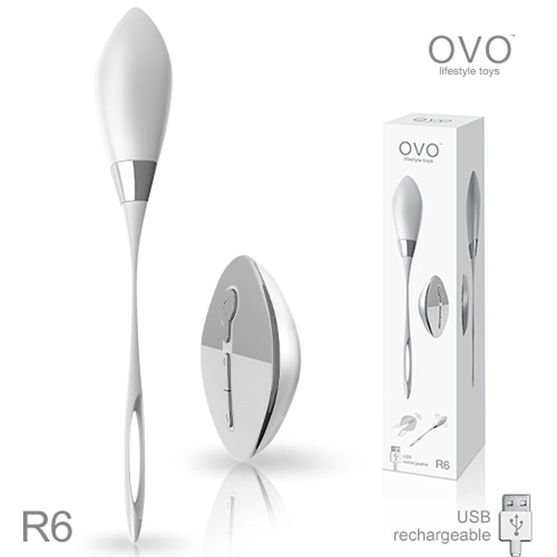 Xgen Products OVO R6 Remote Control Kegel Balls with 10 Vibration Modes - - Mini & Slim Vibrators