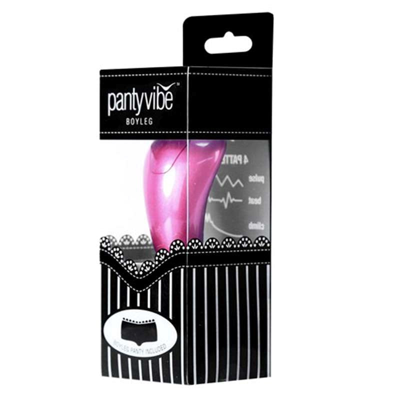 BMS Factory Pantyvibe Boyleg Extra Large Wearable Vibrator Purple - - Breast and Nipple Toys
