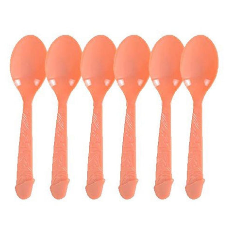Hua Novelties Pecker Spoons Pink Purple Bachelorette Party Set of 8 - Bachelorette and Bucks