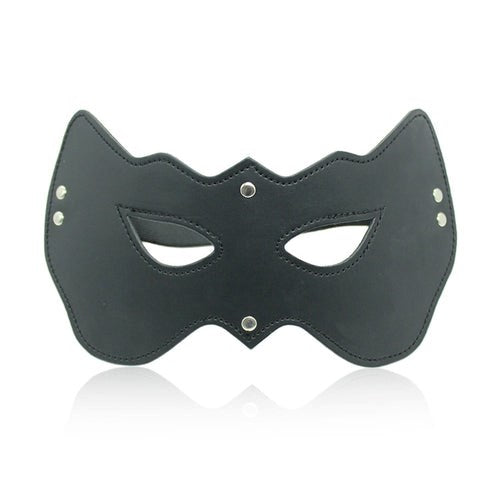 BDStyle Peeking Bondage Mask Premium Leather Sensory Restriction - Non-Realistic Dildos