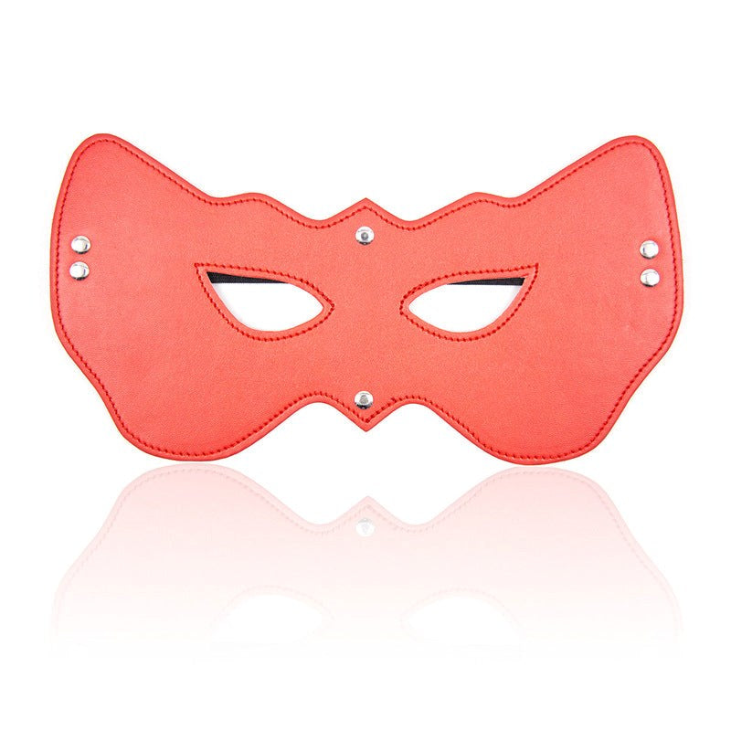 BDStyle Peeking Bondage Mask Premium Leather Sensory Restriction - Non-Realistic Dildos