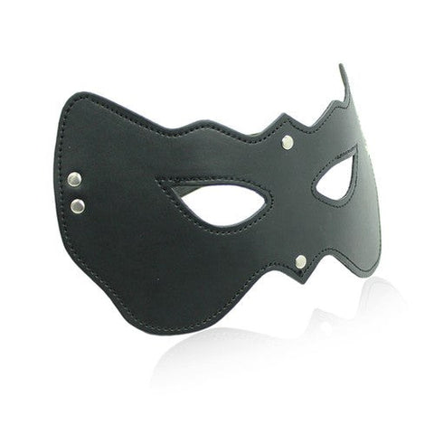 BDStyle Peeking Bondage Mask Premium Leather Sensory Restriction - Non-Realistic Dildos