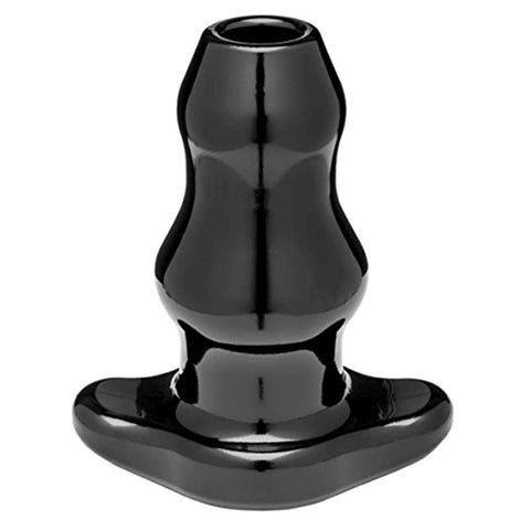 Perfect Fit Double Tunnel Plug X large Hollow Core Design for Anal Play - Steel Sex Toys