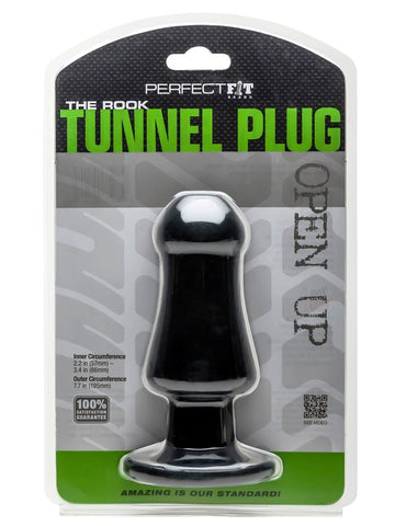 Perfect Fit The Rook Hollow Tunnel Butt Plug for Advanced Anal Play - Realistic Dildos