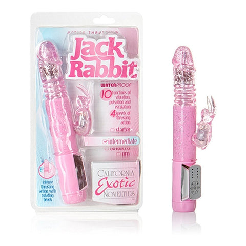 California Exotics Petite Thrusting Jack Rabbit G Spot Massager - Steel Sex Toys