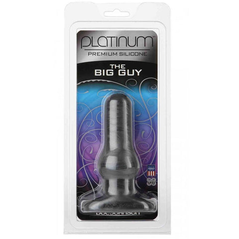 Doc Johnson Platinum The Big Guy Silicone Anal Plug Premium Graduated Design - Butt Plugs