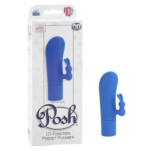 California Exotics Posh 10 Function Pocket Pleaser Clitoral Vibrator - - Strap On Sextoys