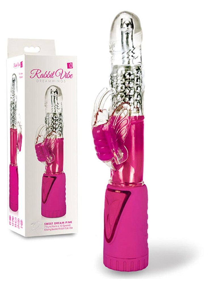 Topco Rabbit Vibe Dreamwings Dual Motor Rabbit Vibrator - - Rabbit Vibrators
