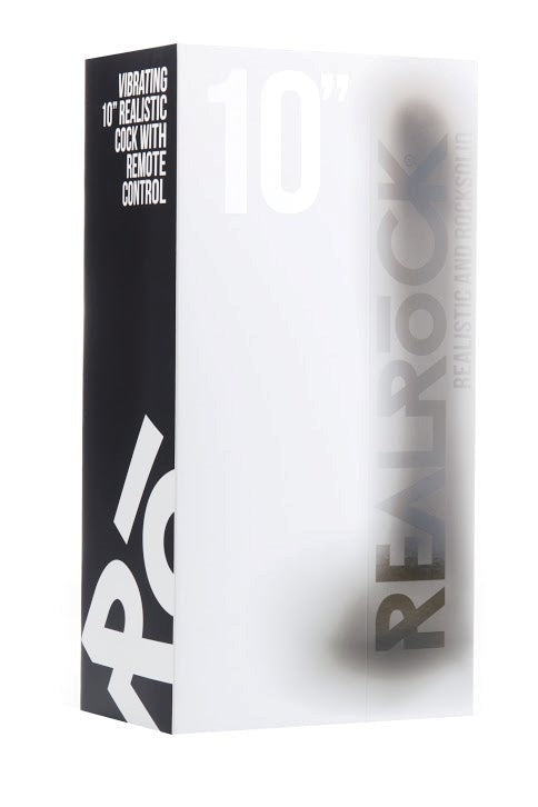 Shots Toys Real Rock Vibrating 10 Realistic Cock With Scrotum Dildo - - Vibrating Dildos