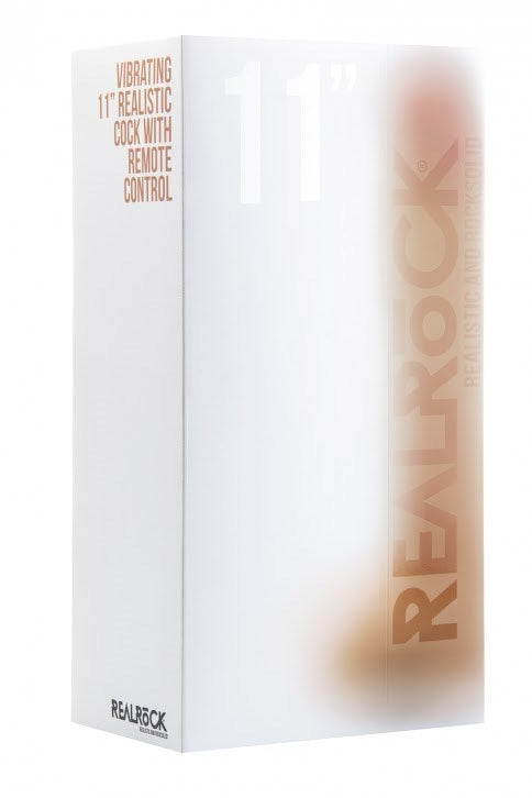 Shots Toys Real Rock Vibrating 11 Realistic Cock With Scrotum Dildo - - Vibrating Dildos