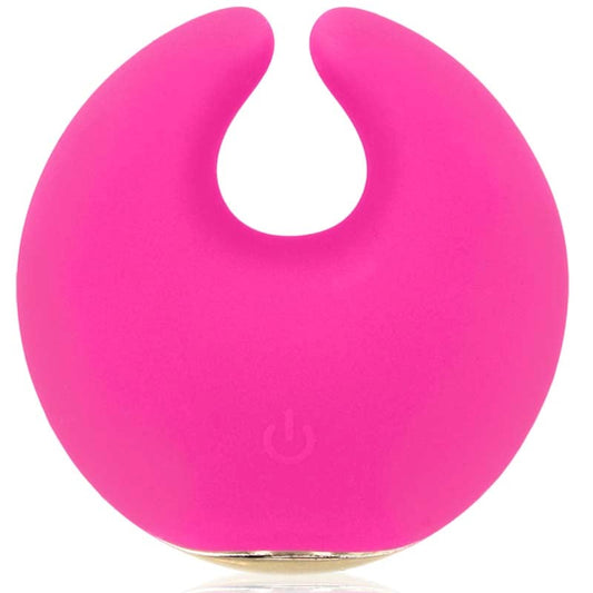 Rianne S Rianne S Moon Dual Motor External Vibrator with Gold Accents - - Realistic Dildos