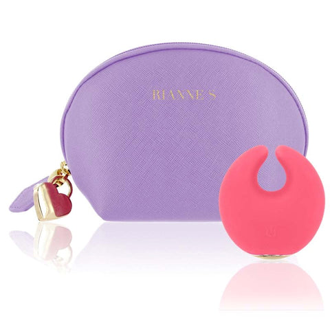 Rianne S Rianne S Moon Dual Motor External Vibrator with Gold Accents - Realistic Dildos