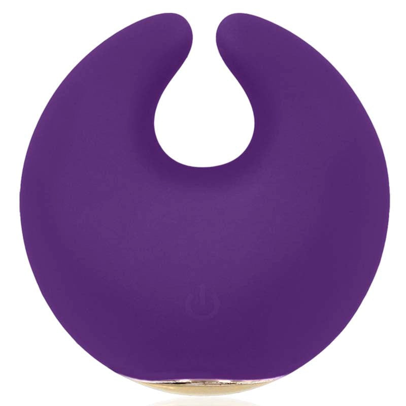 Rianne S Rianne S Moon Dual Motor External Vibrator with Gold Accents - - Realistic Dildos