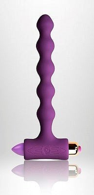 Rocks Off Petite Sensations Pearls Vibrating Anal Beads with Removable Bullet - Anal Beads and Balls