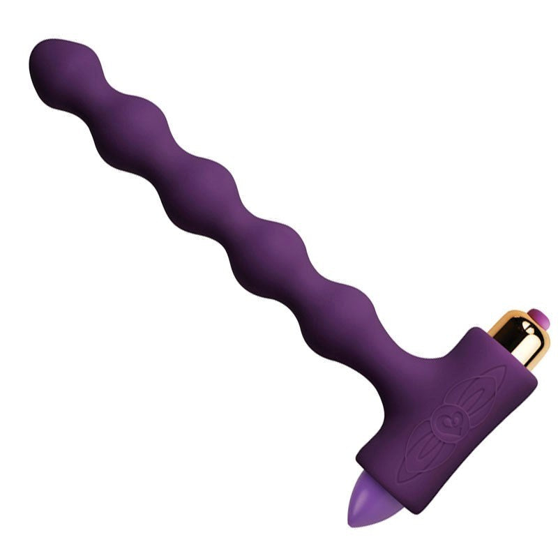 Rocks Off Petite Sensations Pearls Vibrating Anal Beads with Removable Bullet - - Anal Beads and Balls