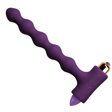 Rocks Off Petite Sensations Pearls Vibrating Anal Beads with Removable Bullet - Anal Beads and Balls
