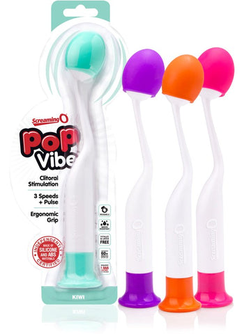 Screaming O PoP Vibe Ergonomic Clitoral Vibrator with Multiple Modes - Bullet Vibrators