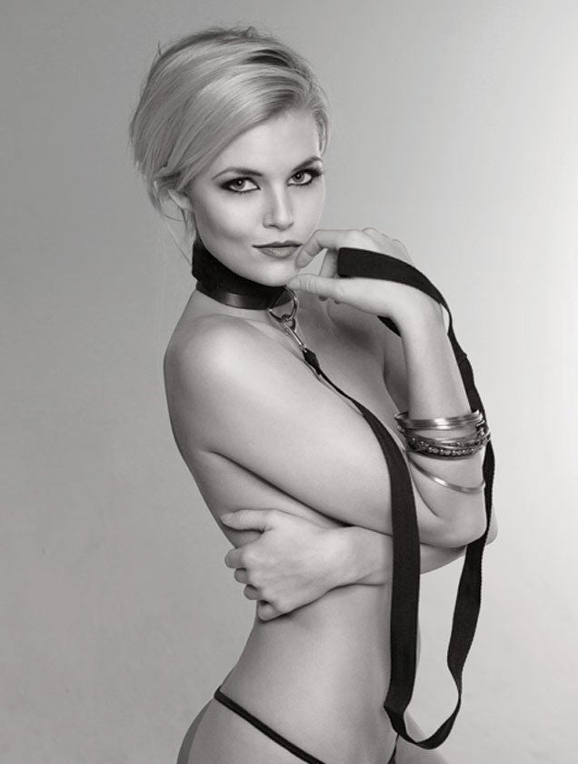 Sportsheets Sex & Mischief Leash & Collar Premium BDSM Power Play Set - - Mini & Slim Vibrators