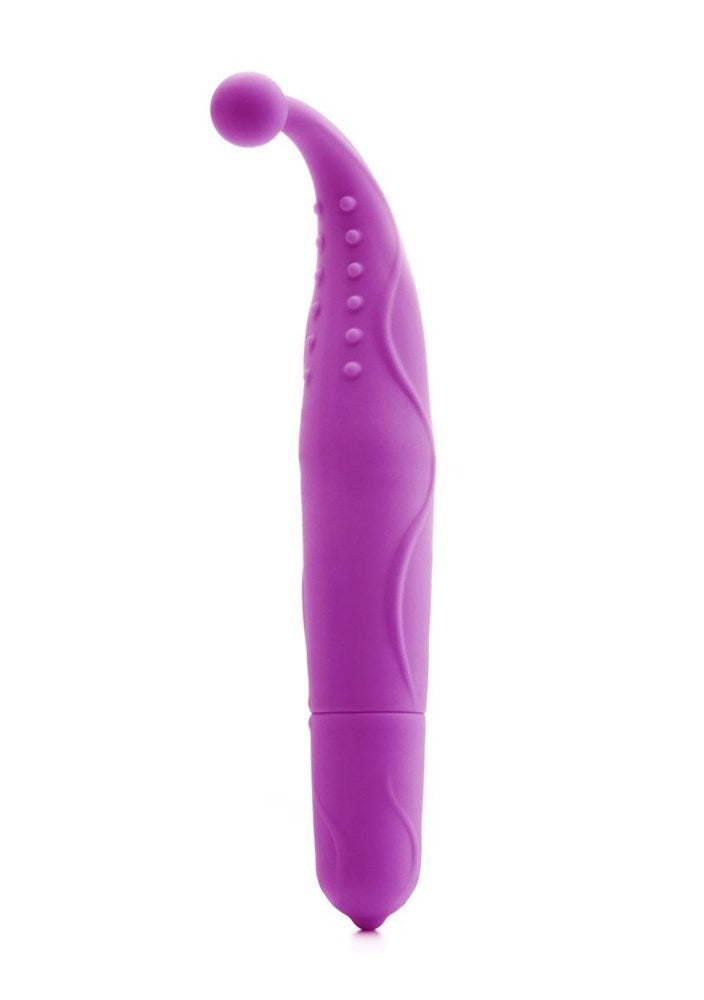 Shots Toys Jester Premium Silicone G Spot Vibrator with Flexible Head - - Steel Sex Toys
