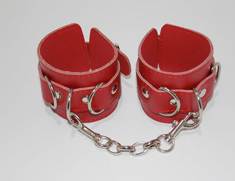 Hells Couture Sins4You Leather Wrist Cuffs Premium Bondage Restraints - Cuffs and Restraints