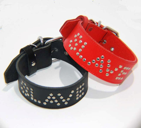 Hells Couture Slave Leather BDSM Collar Premium Genuine Leather with D Ring - Collars and Leads