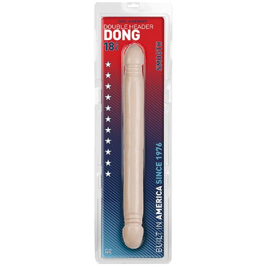 Doc Johnson Smooth Double Header 18 Inch Realistic Dong - - Double Ender