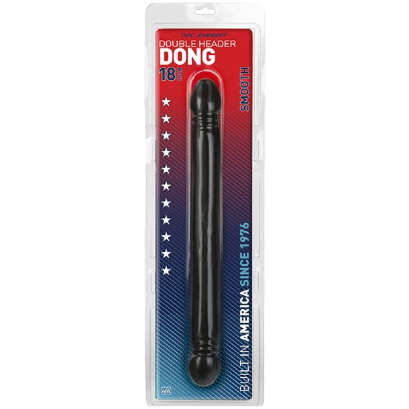 Doc Johnson Smooth Double Header 18 Inch Realistic Dong - - Double Ender
