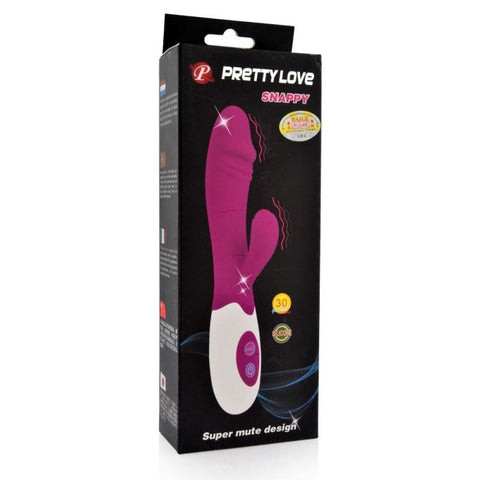 Baile Snappy 30 Function Silicone Vibrator with Powerful Multi Speed Motor - Rabbit Vibrators