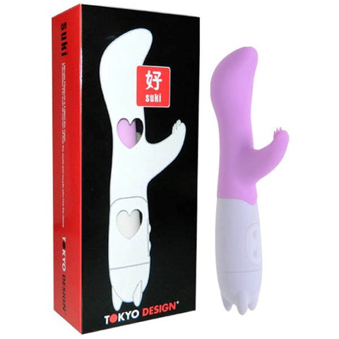 Tokyo Design Suki Vibrator 7 Inch Rechargeable with Whisper Quiet Motor - Clit Ticklers and Pulsators