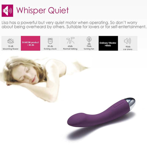 Svakom Lisa Touch Sensor G Spot Vibrator with Responsive Technology - Rabbit Vibrators