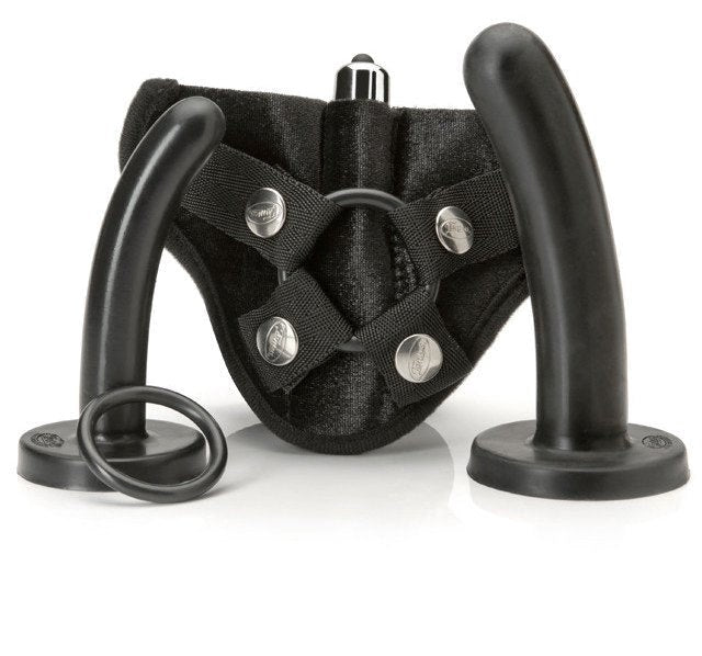 Tantus Bend Over Beginner Kit Strap On Harness with Progressive Dildos - - Realistic Dildos