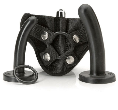 Tantus Bend Over Beginner Kit Strap On Harness with Progressive Dildos - Realistic Dildos