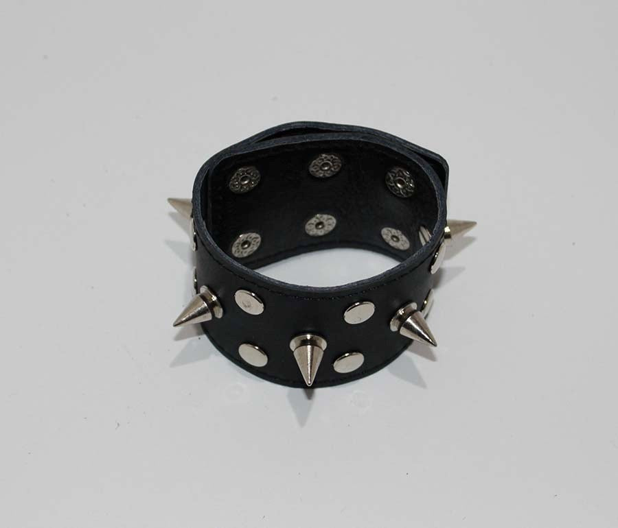 BDStyle Teeze Me Wrist Cuff Studded and Spiked BDSM Restraint - Collars and Leads