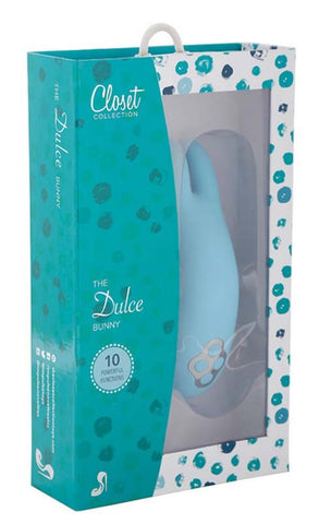 Closet Collection The Dulce Bunny Whisper Quiet Rabbit Vibrator 10 Functions - Clit Ticklers and Pulsators
