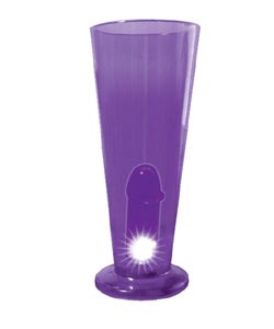 Hott Products The Light Up Peter Party Beer Glass Multi Color LED Novelty Drinkware - Party Gifts and Novelties