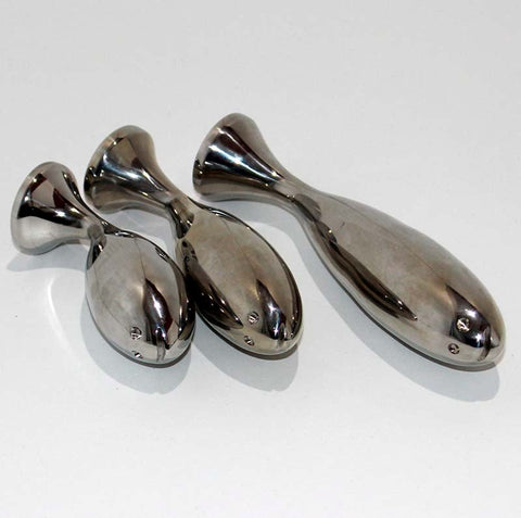 Hells Couture THE WHALE Jewelled Anal Probe Medium Surgical Steel Butt Plug - Personal Massagers