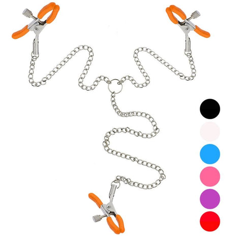BDStyle Twisted Nipple & Clit Clamps with Adjustable Pressure Control - Butt Plugs