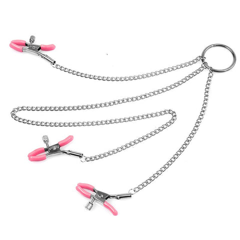 BDStyle Twisted Nipple & Clit Clamps with Adjustable Pressure Control - Butt Plugs