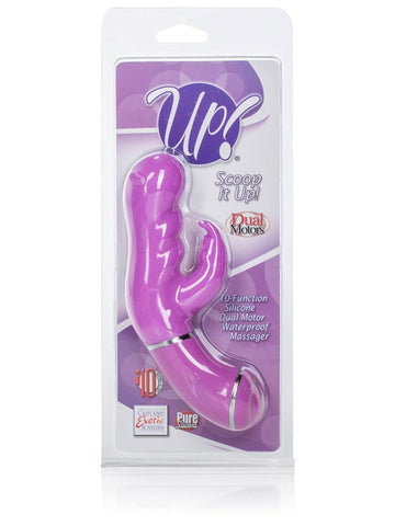 California Exotics Up! Scoop It Up! Dual Motor G Spot Clitoral Vibrator - Remote Control Vibrators